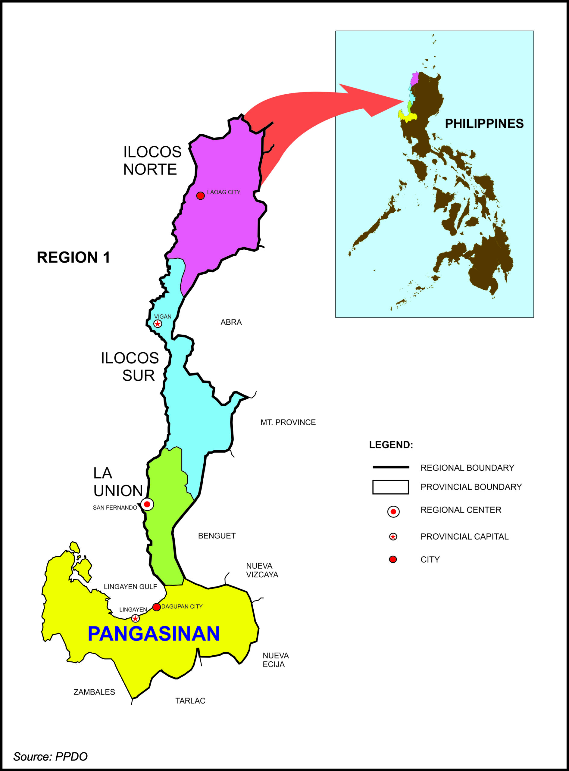 History And Geophysical Pangasinan Provincial Planning And   Map 1 Location Map Of Pangasinan Scaled 